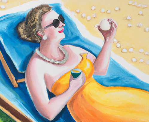 mujer tomando vitamina D bajo el sol